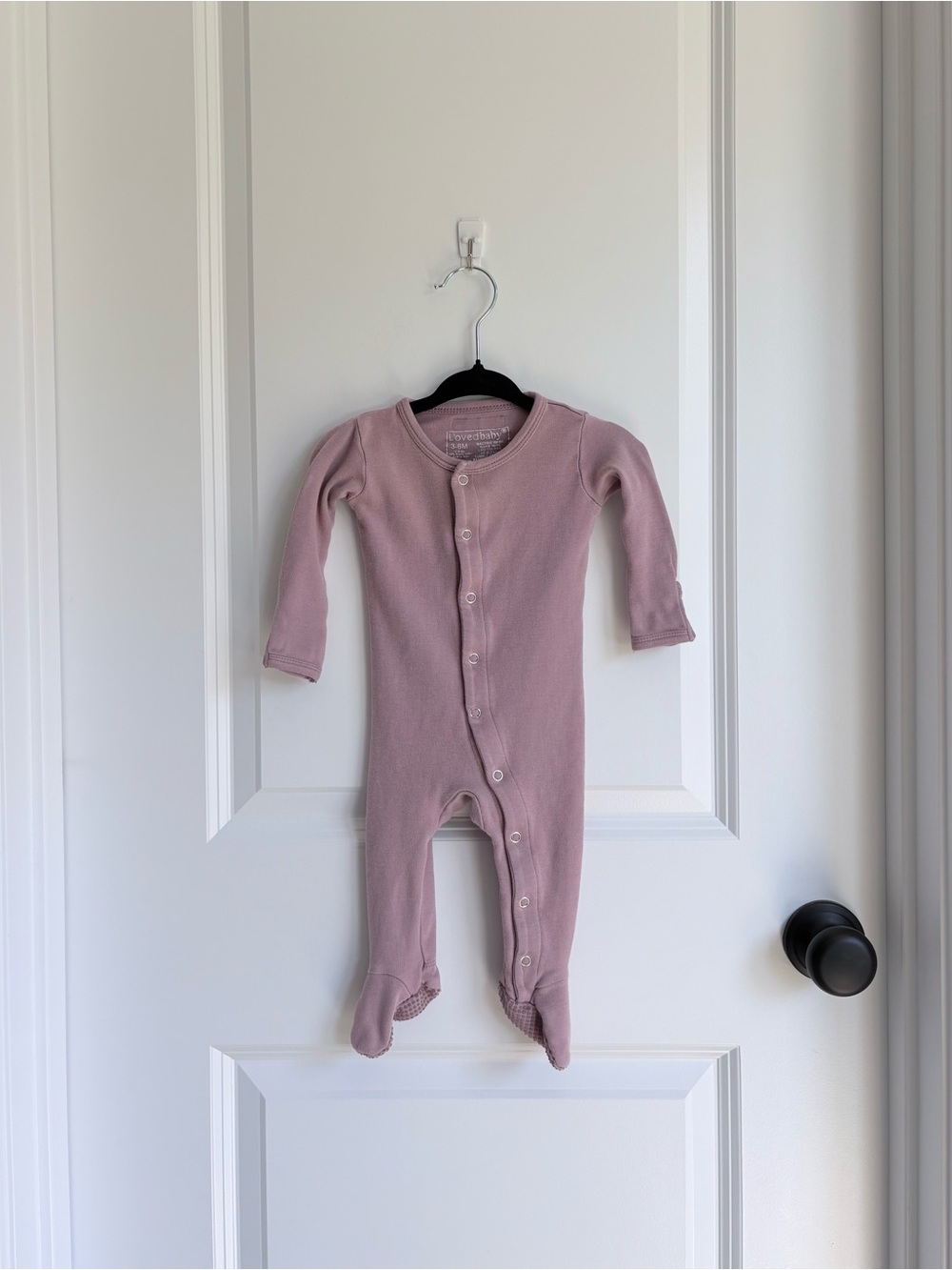 L’ovedbaby Mauve Pink Snap Footie